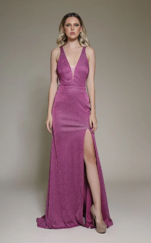 Formal dresses with side - slit pockets and beaded accents for a practical and stylish formal eventModessa Couture M19001 Dress