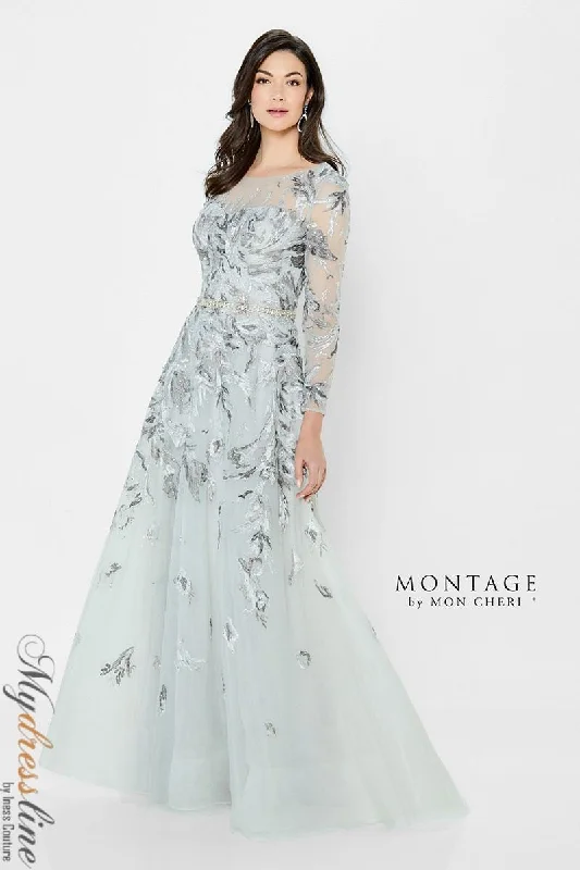 Prom dresses with gathered skirts and crystal - encrusted belts for a luxurious promMon Cheri Montage 122906 Prom dresses with gathered skirts and crystal - encrusted belts for a luxurious promMon Cheri Montage 122906