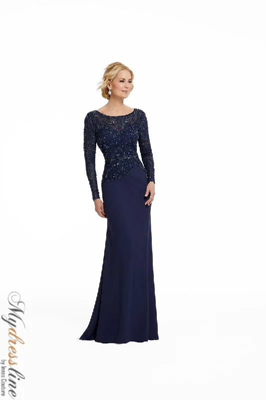 Prom dresses with geometric - cutout sleeves and flowing chiffon fabrics for a modern and airy lookMorilee 72010