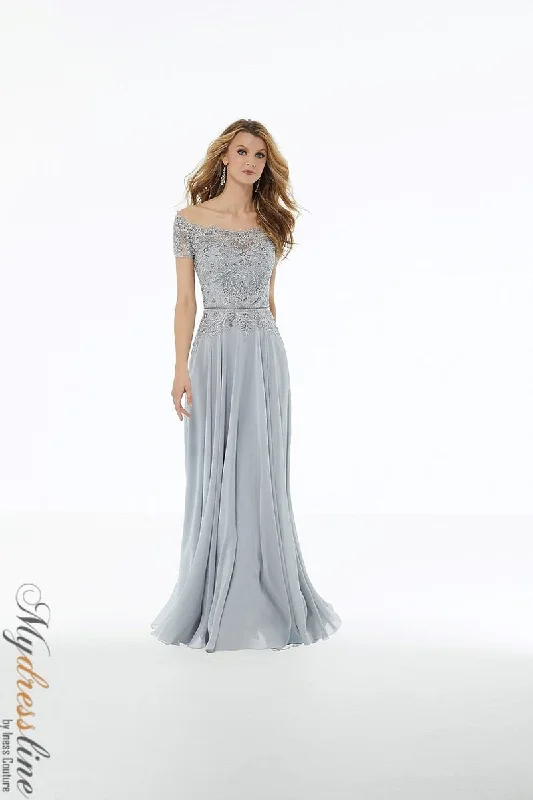 Prom dresses with ruched bodices and organza sleeves for a romantic lookMorilee 72133