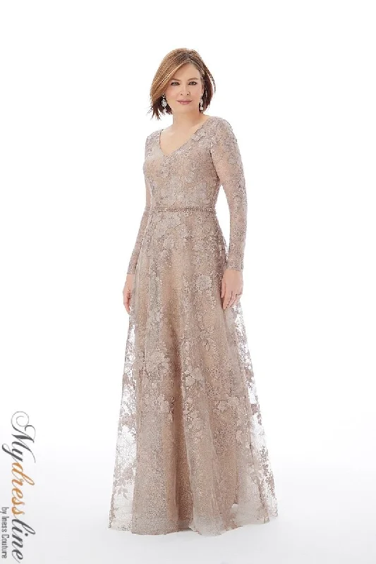 Long - train formal dresses in chiffon for a dramatic prom entranceMorilee 72209