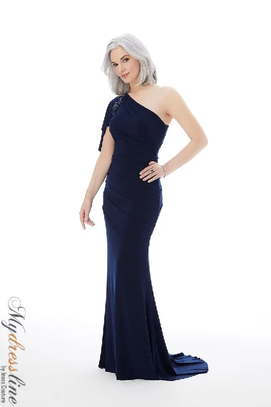 Prom dresses with ruched bodices and organza sleeves for a romantic lookMorilee 72214