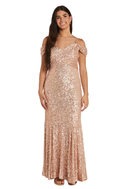 Maxi dresses with off - the - shoulder styles for a romantic and breezy look Maxi dresses with off - the - shoulder styles for a romantic and breezy look Nightway 22143 Long Formal Sequin Evening Dress