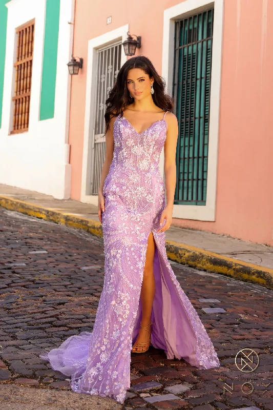 Maxi dresses with a ruffled neckline for a charming look Maxi dresses with a ruffled neckline for a charming look Nox Anabel C1458 Formal Long Beaded Prom Dress