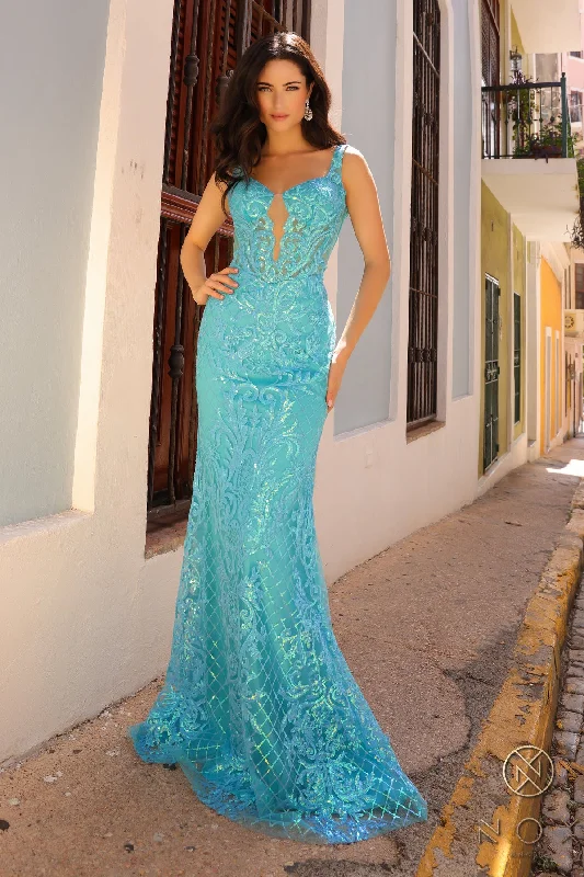 Sequined maxi dresses for formal evening galas Sequined maxi dresses for formal evening galas Nox Anabel E1274 Sequins Formal Long Prom Gown