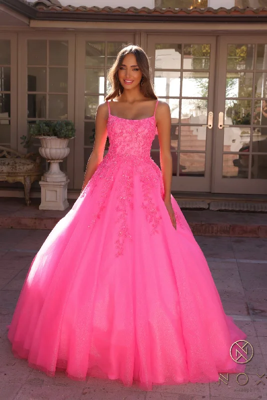 Maxi dresses with a pleated skirt for a timeless and elegant appearance Maxi dresses with a pleated skirt for a timeless and elegant appearance Nox Anabel H1464 Formal Long Prom Ballgown
