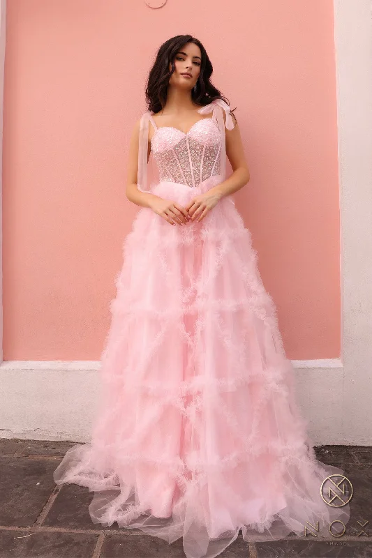 Maxi dresses with one - shoulder designs for a stylish and asymmetric look Maxi dresses with one - shoulder designs for a stylish and asymmetric look Nox Anabel T1340 Long Beaded Formal A Line Prom Gown