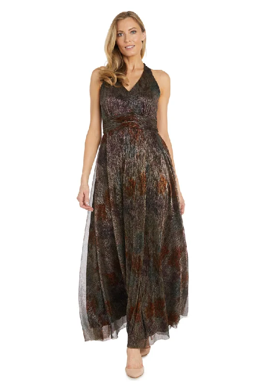 Strapless maxi dresses for a beachside vacation Strapless maxi dresses for a beachside vacation R&M Richards 1539 Long Formal Metallic Evening Dress
