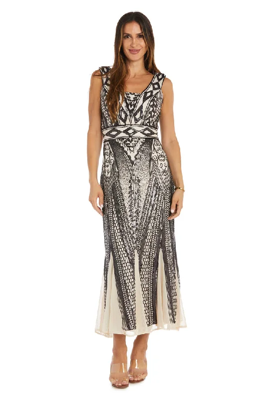 Maxi dresses with cut - out details on the sides for a modern edge Maxi dresses with cut - out details on the sides for a modern edge R&M Richards 1838 Long Formal Sequin Evening Dress
