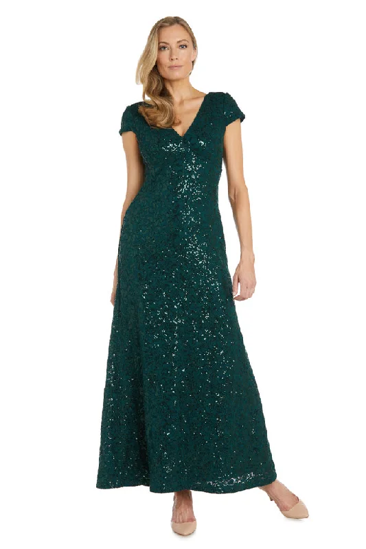 Maxi dresses with side slits for a touch of allure Maxi dresses with side slits for a touch of allure R&M Richards 2858 Long Mother of the Bride Sequin Formal Dress