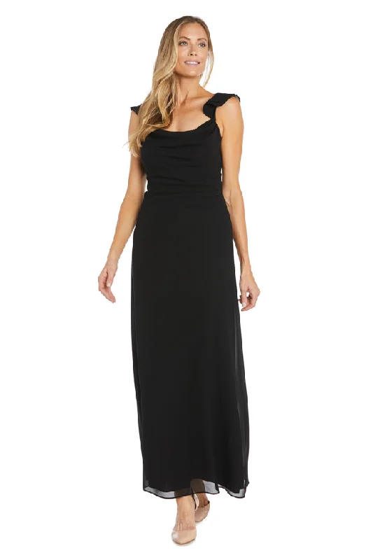 Ruffled maxi dresses with a tiered skirt for added volume Ruffled maxi dresses with a tiered skirt for added volume R&M Richards 6173 Evening Formal Long Dress
