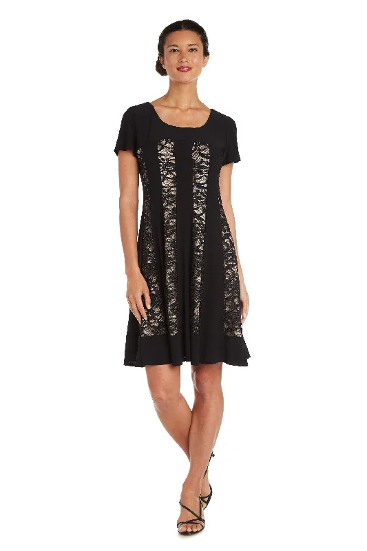 Cocktail dresses with a gathered skirt and a button - down frontR&M Richards 7769 Short Mother Of The Bride Dress