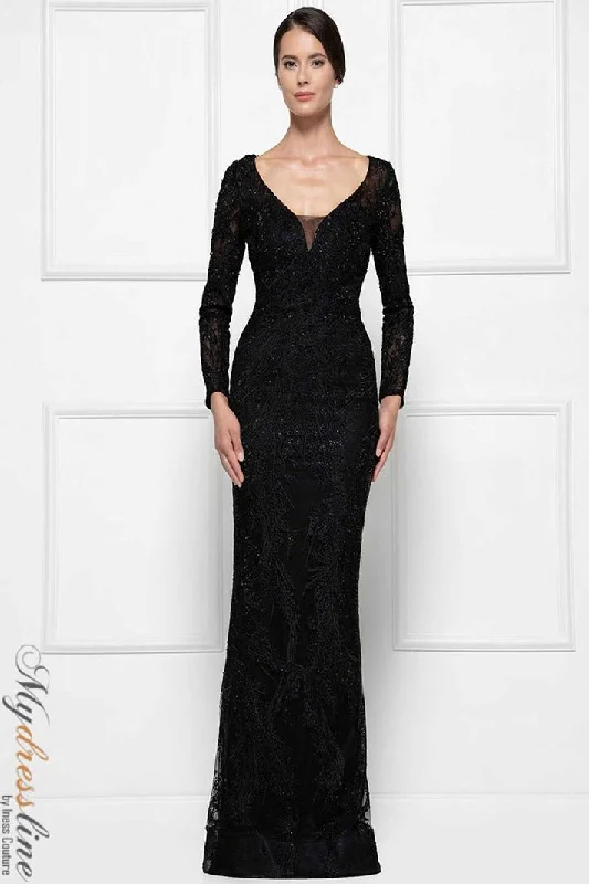 Formal dresses with one - shoulder ruffled straps and sequined bodices for a trendy and eye - catching lookRina Di Montella RD2668 Formal dresses with one - shoulder ruffled straps and sequined bodices for a trendy and eye - catching lookRina Di Montella RD2668
