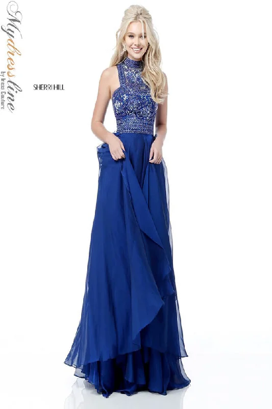 Formal dresses with tassel - adorned belts and tiered skirts for a stylish and festive formal eventSherri Hill 51722 Formal dresses with tassel - adorned belts and tiered skirts for a stylish and festive formal eventSherri Hill 51722