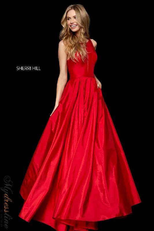 Formal dresses with fringe - trimmed sleeves and wrap - around styles for a bohemian - inspired formal eventSherri Hill 52121