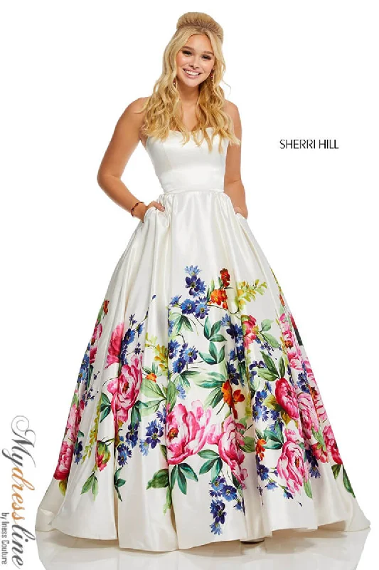 Mermaid - cut formal dresses in satin for a glamorous prom nightSherri Hill 52626