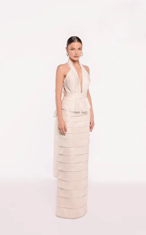 Prom dresses with geometric - cutout sleeves and flowing chiffon fabrics for a modern and airy lookTarik Ediz 98819 Dress Prom dresses with geometric - cutout sleeves and flowing chiffon fabrics for a modern and airy lookTarik Ediz 98819 Dress