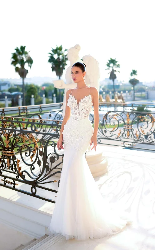 Prom dresses with one - shoulder ruffled straps and geometric patterns for a contemporary and eye - catching formal eventTina Holly Couture TW120CL Dress