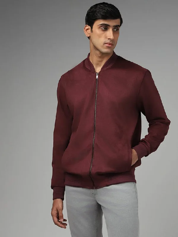 Plus Size Women Shorts with a Comfortable and Stylish FitAscot Wine Suede Relaxed-Fit Jacket Plus Size Women Shorts with a Comfortable and Stylish FitAscot Wine Suede Relaxed-Fit Jacket