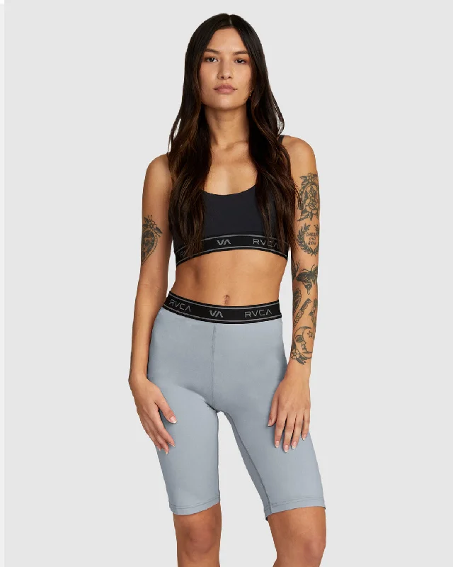 Belted Women Shorts to Enhance the WaistlineBase 10.5" Biker Shorts - Grey Heather