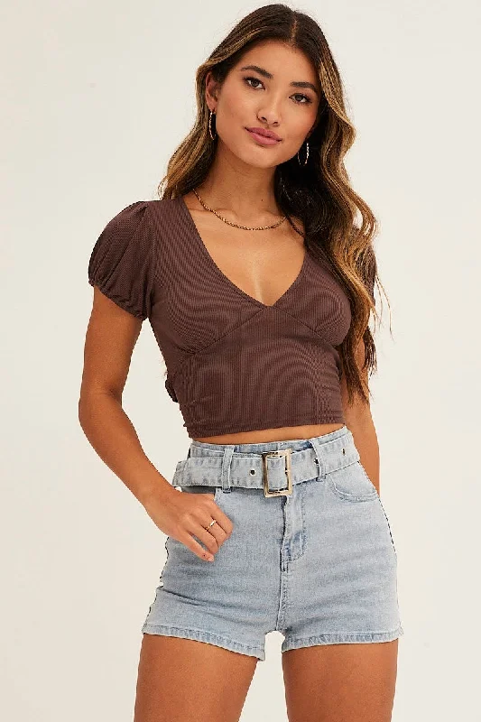 Stretchable Women Shorts for Maximum MobilityBlue High Waist Denim Shorts Skinny