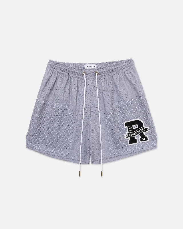 Solid Color Women Shorts in Bright Hues for a Bold StatementDIAMOND PLATE - DOUBLE KNEE