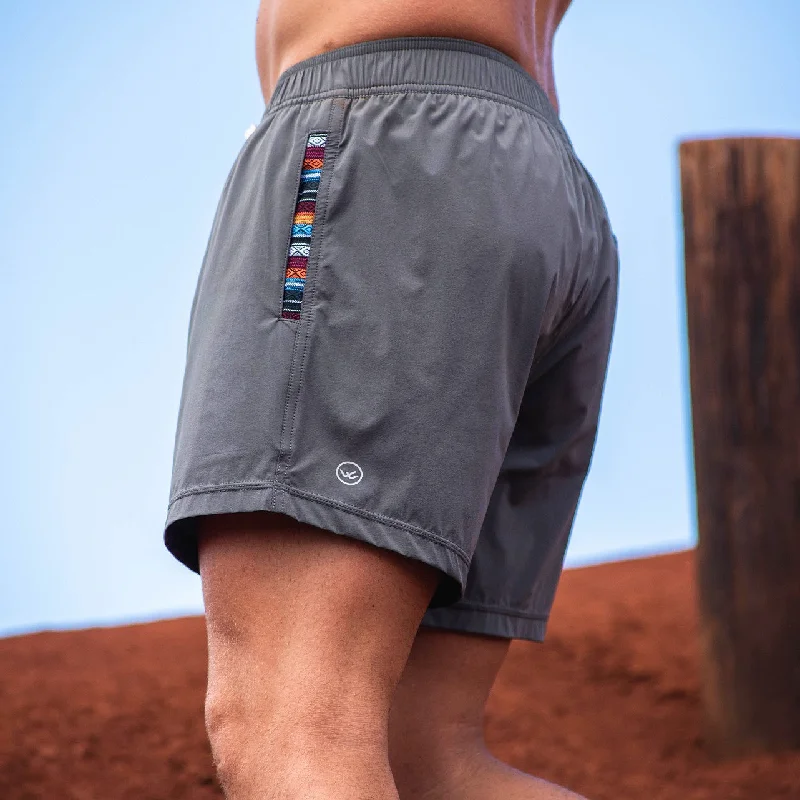 Jeanette Women Shorts with a Soft and Comfortable FeelFlow Short (Athletic) - Charcoal 5.5" & 7"