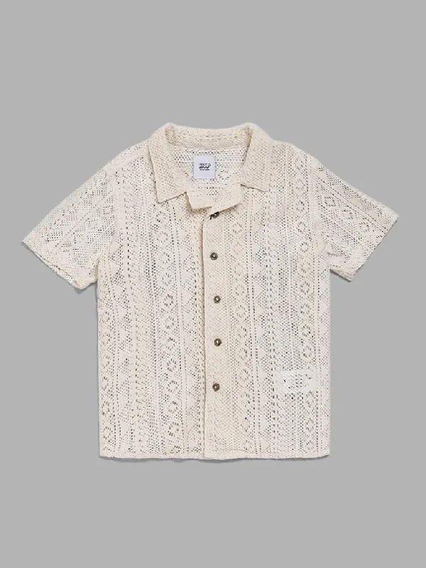 Denim Women Shorts with Distressed Details for a Casual VibeHOP Kids Off White Mesh Shirt Denim Women Shorts with Distressed Details for a Casual VibeHOP Kids Off White Mesh Shirt