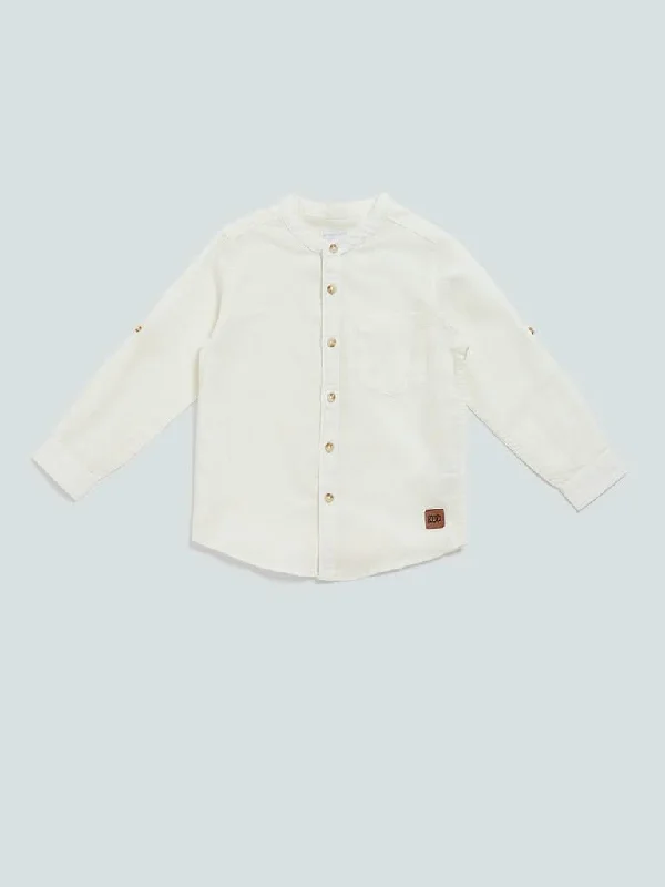 Patterned Geometric Women Shorts for a Modern AppealHOP Kids Solid White Relaxed Fit Shirt Patterned Geometric Women Shorts for a Modern AppealHOP Kids Solid White Relaxed Fit Shirt