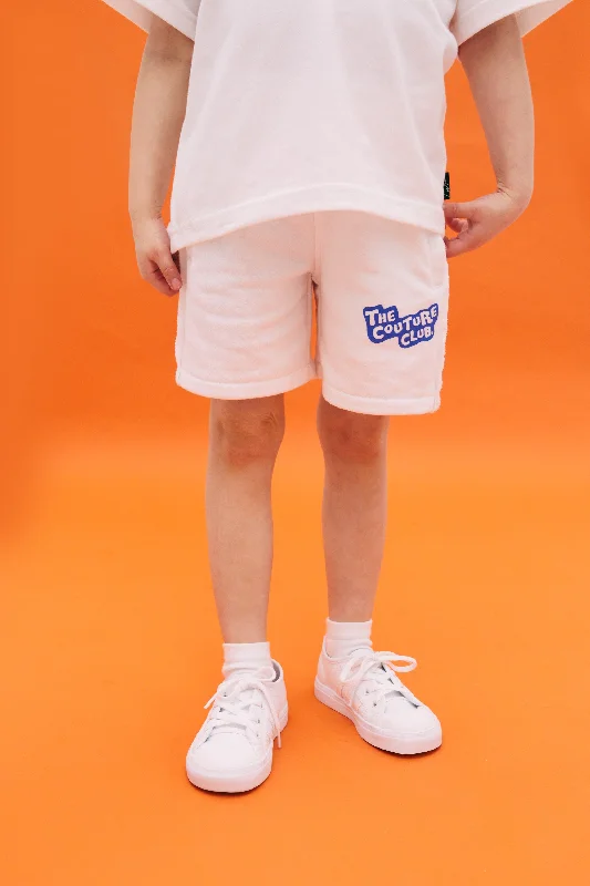 High - Waisted Women Shorts for a Retro and Flattering LookKIDS BUBBLE PRINT SHORTS - WHITE High - Waisted Women Shorts for a Retro and Flattering LookKIDS BUBBLE PRINT SHORTS - WHITE