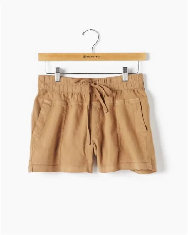 Belted Women Shorts to Enhance the WaistlineReeves Shorts In Ginger