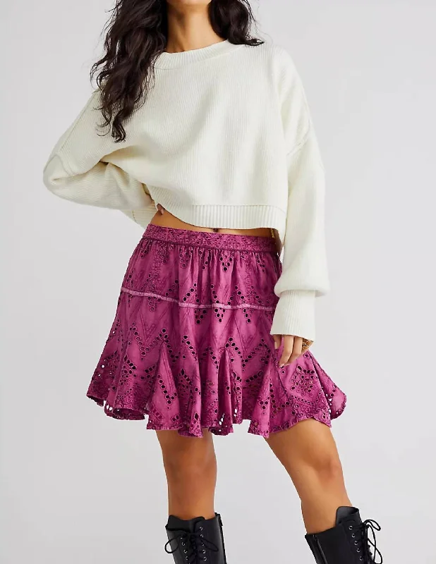 Linen Women Shorts for Breathable Comfort in Hot WeatherSerenity Mini Skort In Dreamy Mulberry Linen Women Shorts for Breathable Comfort in Hot WeatherSerenity Mini Skort In Dreamy Mulberry
