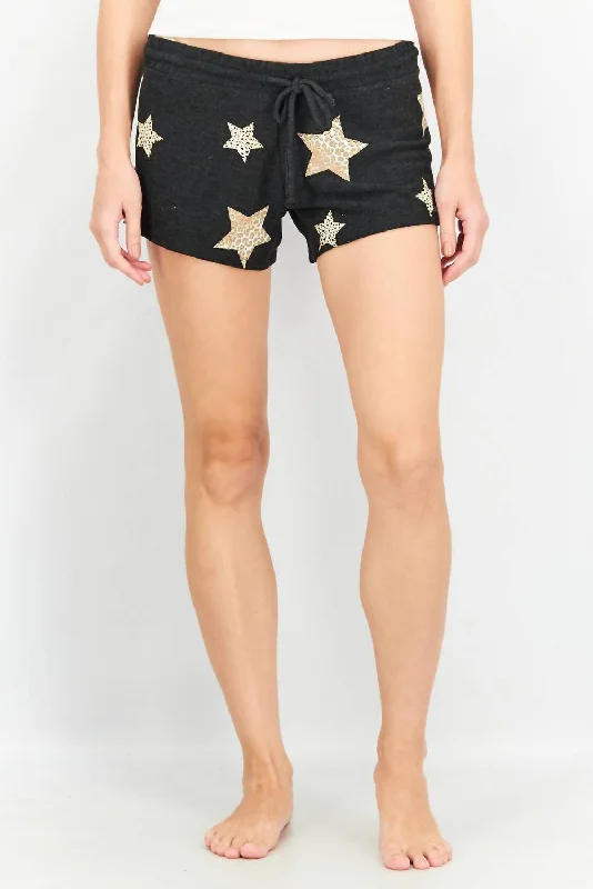 Jeanette Women Shorts with a Soft and Comfortable FeelStar Short In Black
