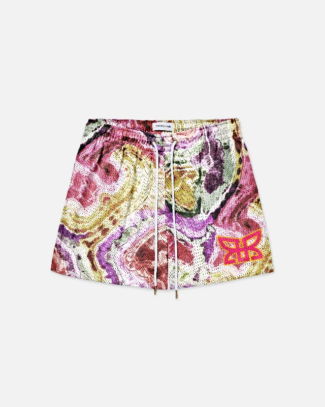 Tie - Waist Women Shorts for a Customizable FitSUMMER TIE DYE - MULTI