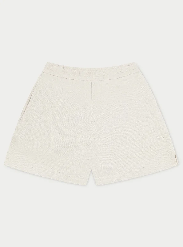 Cuffed Women Shorts for a Laid - Back and Trendy LookEMBLEM SHORTS - GREY