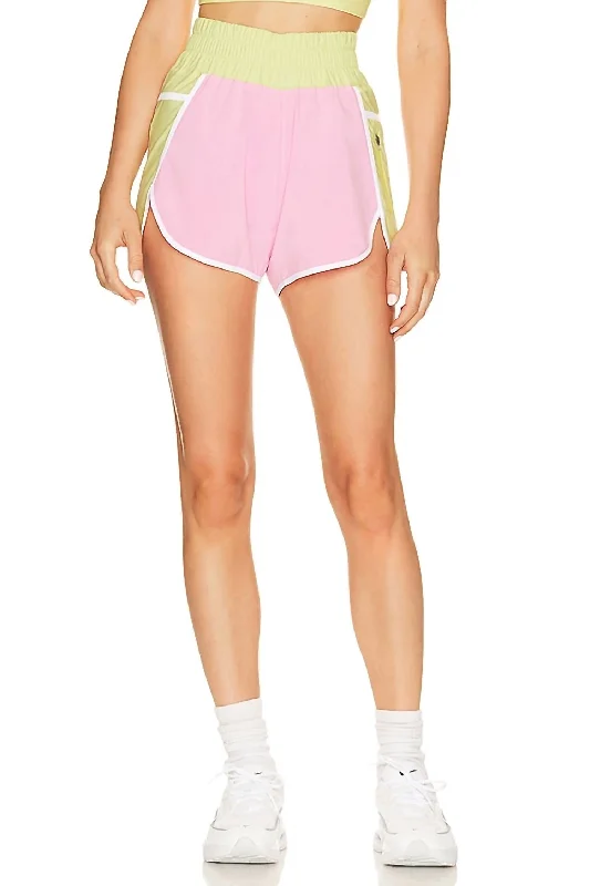 Leather Look Women Shorts for an Edgy and Chic StyleWomen's Cliff Short In Prism Pink Leather Look Women Shorts for an Edgy and Chic StyleWomen's Cliff Short In Prism Pink