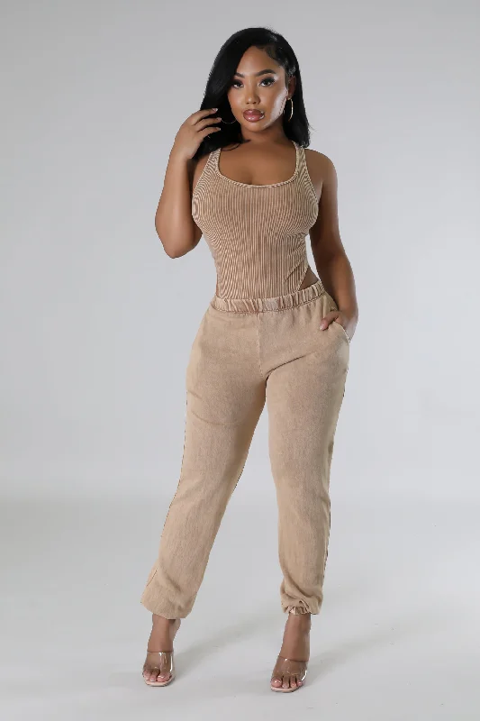Ruffled Bodysuits with a Playful and Feminine TouchDifferent Than The Rest Bodysuit Pant Set