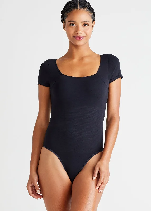 Ruffled Bodysuits with a Playful and Feminine TouchAnette Shaping Thong Bodysuit - Cotton Seamless