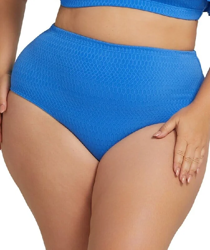 UV - protection bikini for safe sun exposure during beach daysArtesands Nefertiti Renoir High Waist Swim Brief - Blue UV - protection bikini for safe sun exposure during beach daysArtesands Nefertiti Renoir High Waist Swim Brief - Blue