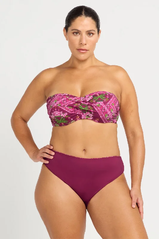High - waisted bikini for a retro and tummy - flattering lookShambala Monet Reversible Mid Rise Swim Pant High - waisted bikini for a retro and tummy - flattering lookShambala Monet Reversible Mid Rise Swim Pant