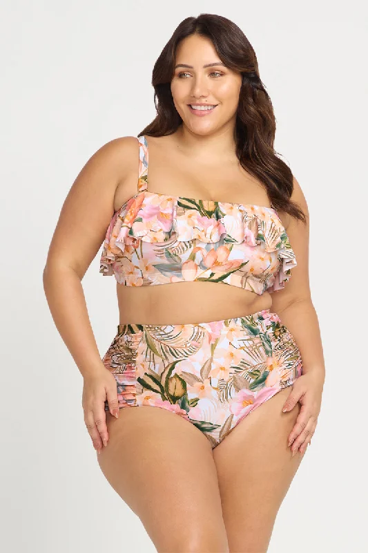 Push - up bikini top to enhance the bust for a confident beach appearanceTi'tania Botticelli High Waist Swim Pant
