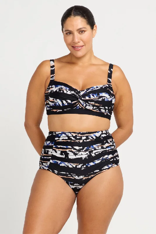 Metallic - finish bikini for a glamorous and eye - catching poolside lookProvenance Raphael High Waist Swim Pant
