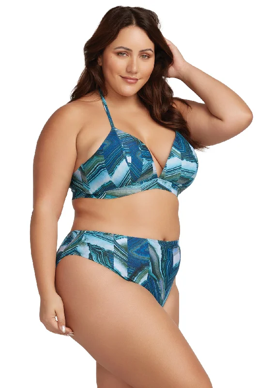 Sustainable bikini made from recycled materials for eco - conscious beachgoersChalcedony Monet Mid Rise Swim Pant - Final Sale Sustainable bikini made from recycled materials for eco - conscious beachgoersChalcedony Monet Mid Rise Swim Pant - Final Sale