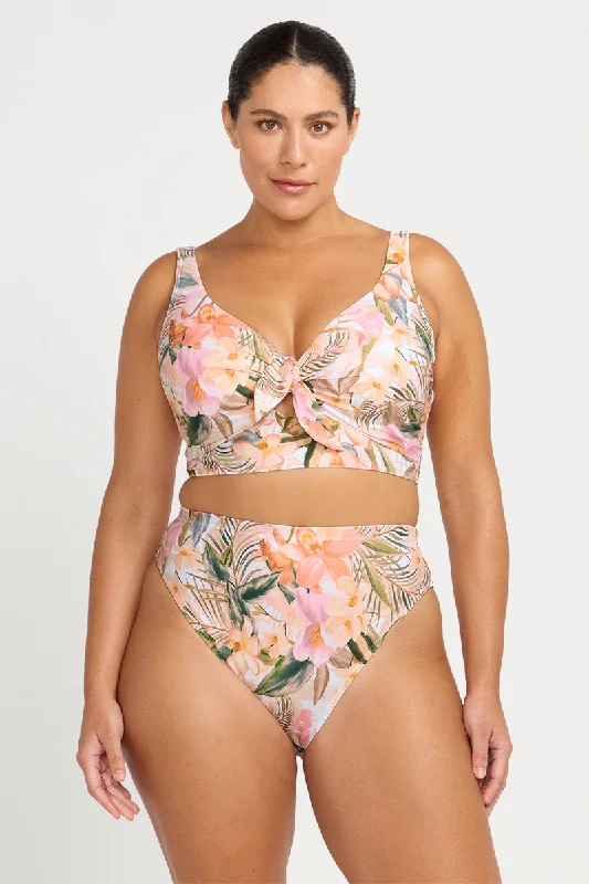 Striped bikini with a classic pattern for a timeless beach aestheticTi'tania Richter High Waist Swim Pant