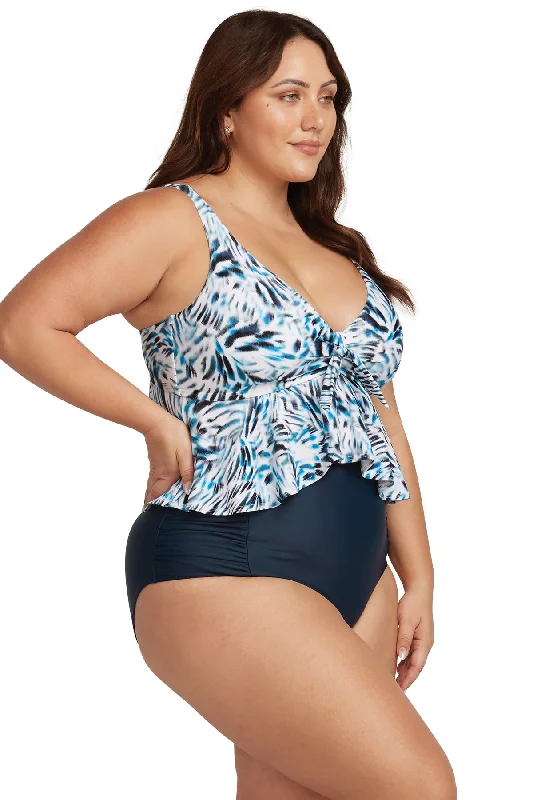 Sports bikini for high - intensity water activities like surfingDark Navy Botticelli High Waist Bikini Bottom Sports bikini for high - intensity water activities like surfingDark Navy Botticelli High Waist Bikini Bottom