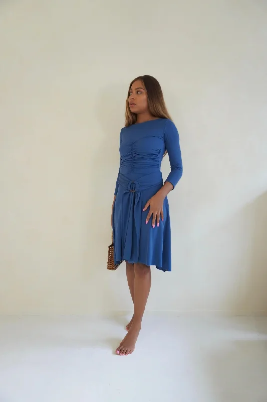 Swim sets with a scalloped edge for a charming and feminine lookAva swim set Gaia skirt - Indigo