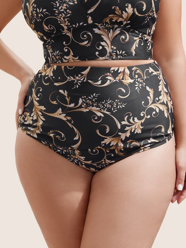 Swim sets with a tie - side bottom for a adjustable fitBaroque Graphic Skinny Swim Bottom Swim sets with a tie - side bottom for a adjustable fitBaroque Graphic Skinny Swim Bottom