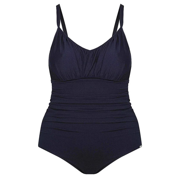 Plus size swimwear with removable paddingCapriosca Honey Comb Underwire One Piece
