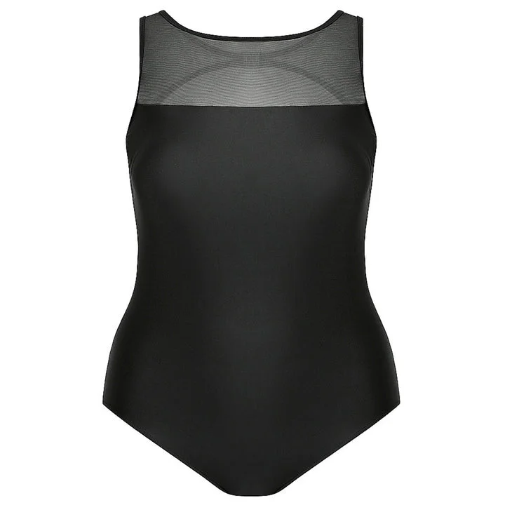 Plus size swimwear made with stretchy fabricCapriosca Luxe Sport Mesh Tank One Piece Plus size swimwear made with stretchy fabricCapriosca Luxe Sport Mesh Tank One Piece