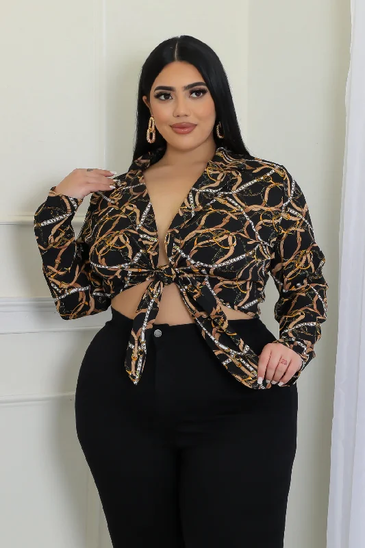 Compression Bodysuits for Post - Workout RecoveryChain Kimono Top